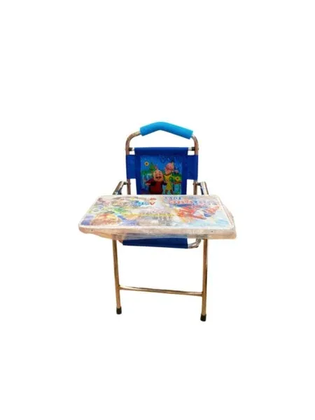 Blue Kids Foldable Table & Chair – Study & Meal Set
