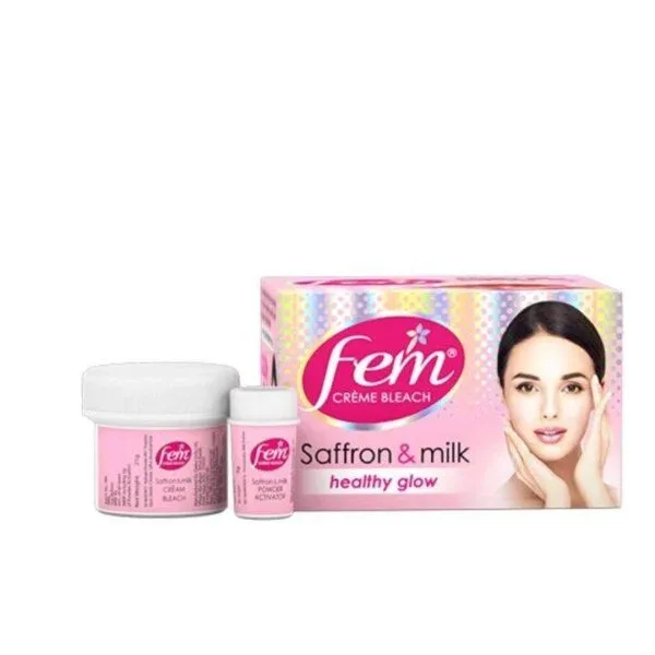 Fem Salon Professional Creme Bleach (Saffron & Milk Healthy Glow)