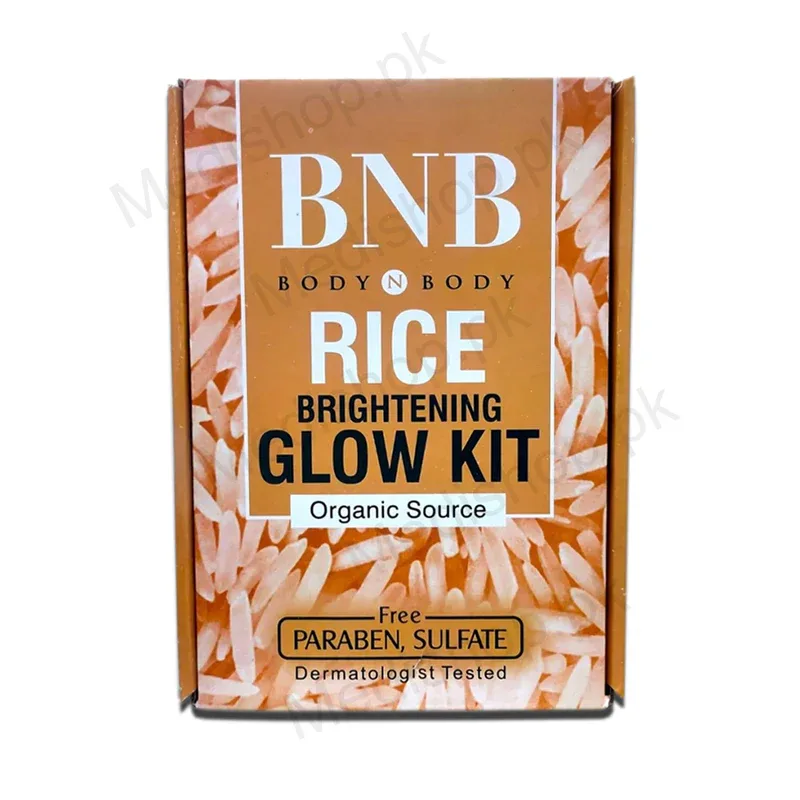 BNB Rice brightening glow kit organic source