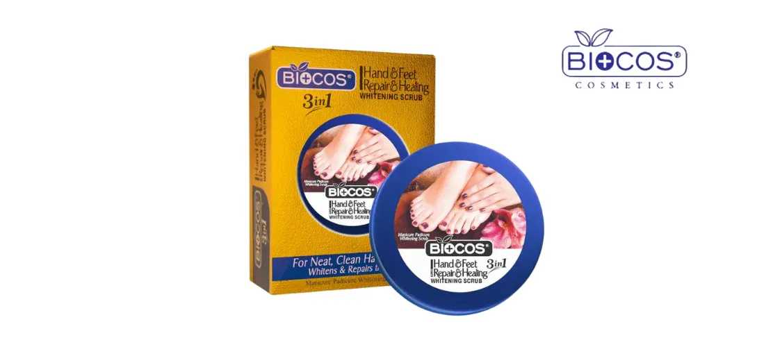 BIOCOS 3IN 1 HAND& FEET REPAIR & HEALING WHITENING SCRUB