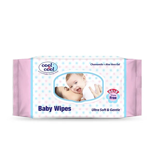 cool & cool baby wipes 60gsm