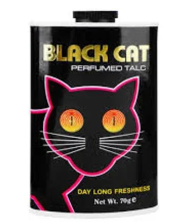 BLACK CAT VALENTINE PERFUMED TALCUM POWDER 70G