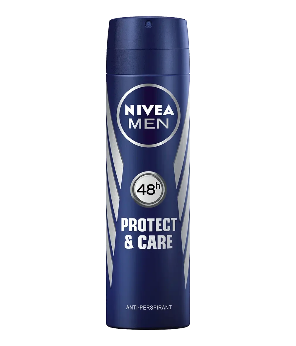 NIVEA MEN PROTECT & CARE BODY SPRAY 200ML SKIN ACTIVE PROTECTION 150ML