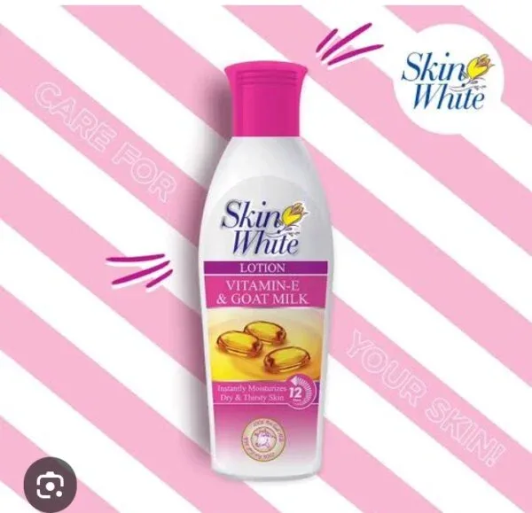 Skin White Vitamin E & Goat Milk Moisturizing Lotion 150 ml Bottle lotion