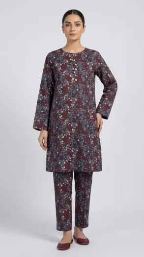 Ladies Printed Lawn 2 Pcs