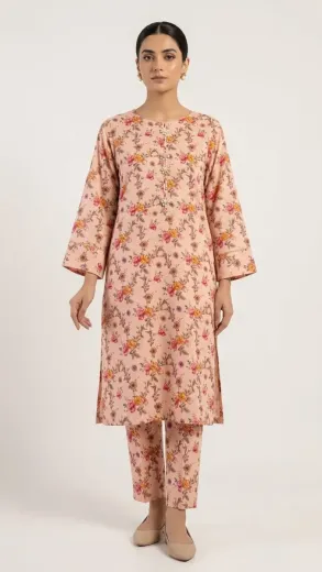 Ladies Printed Lawn 2 Pcs