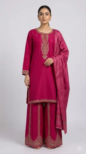 Embroidered Lawn 3 Pcs
