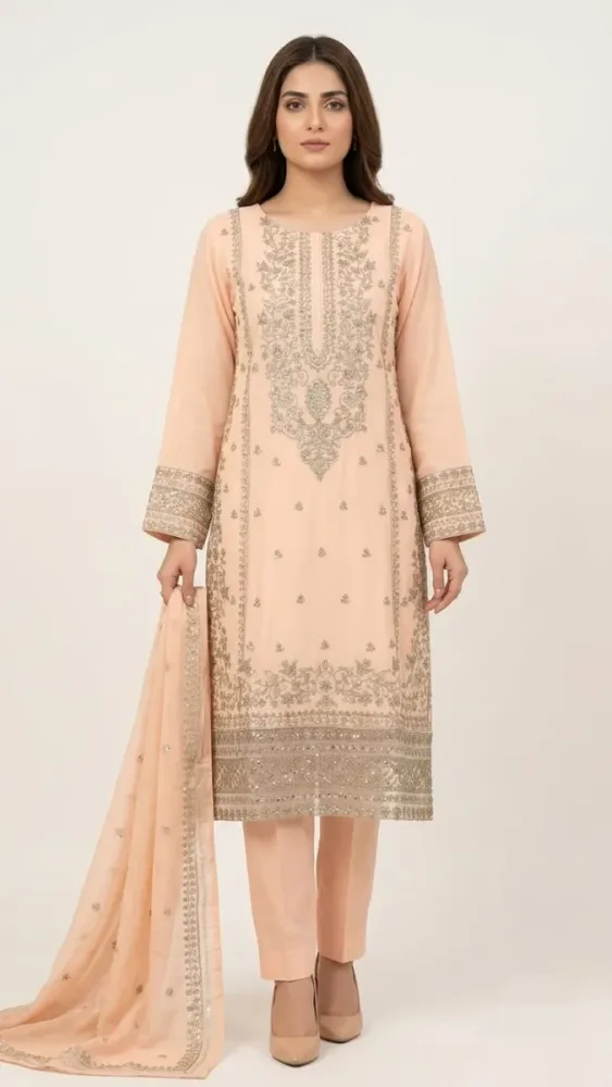 Embroidered Lawn 3 Pcs