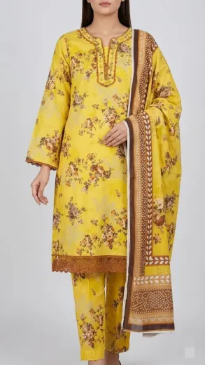 Printed Lawn 3 Pcs
