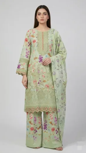 Printed Lawn 3 Pcs