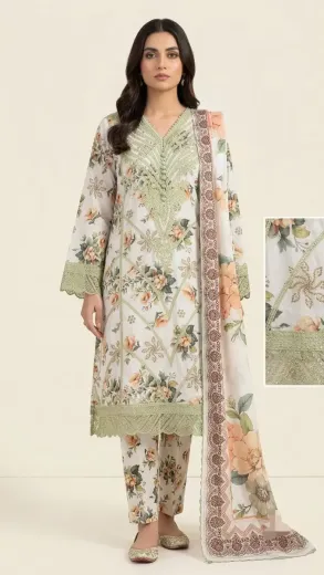 Printed Lawn 3 Pcs