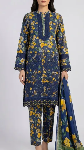 Printed Lawn 3 Pcs
