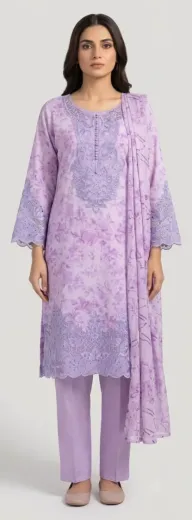 Printed Lawn 3 Pcs