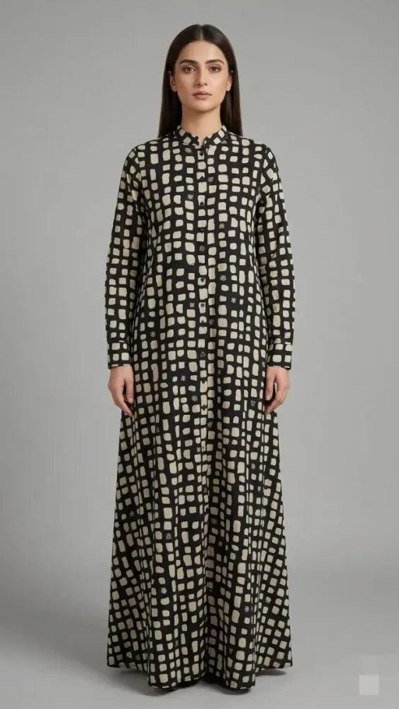 Printed Abaya