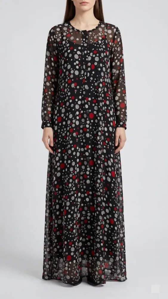 Printed Abaya