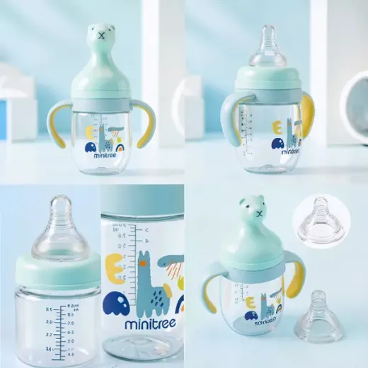 Minitree Anti-Colic Baby Training Bottle with Dual Handles