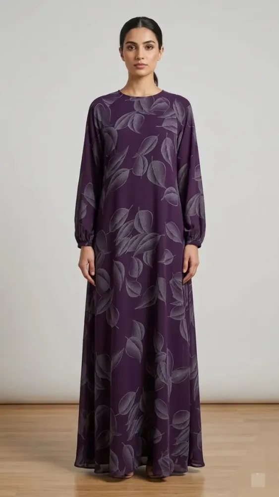 Printed Abaya