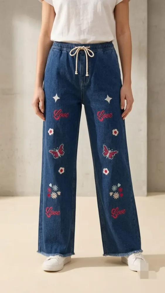Embroidered Pant