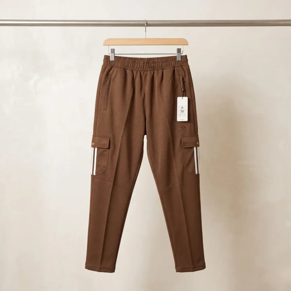 Adidas Premium Cargo Track Pants – Brown