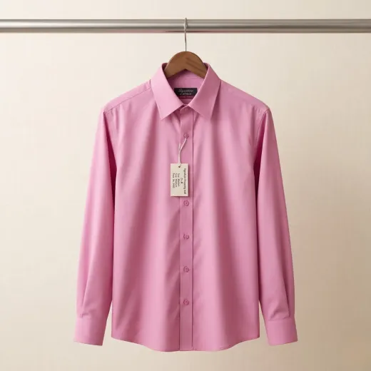 Premium Men's Formal Dress Shirt – Elegant Pink