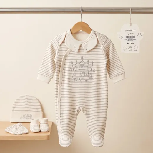 Premium Baby Romper – Soft Cotton Newborn Romper with Footed Design