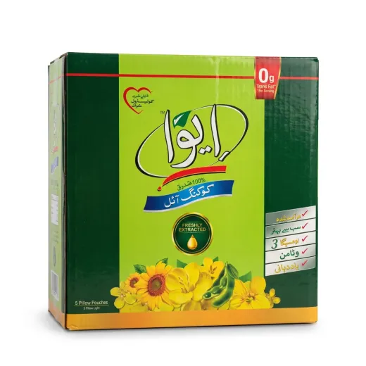 Eva 100% Natural Cooking Oil (5 Pillow Pouches) – Pure Quality for Healthier Everyday Cooking