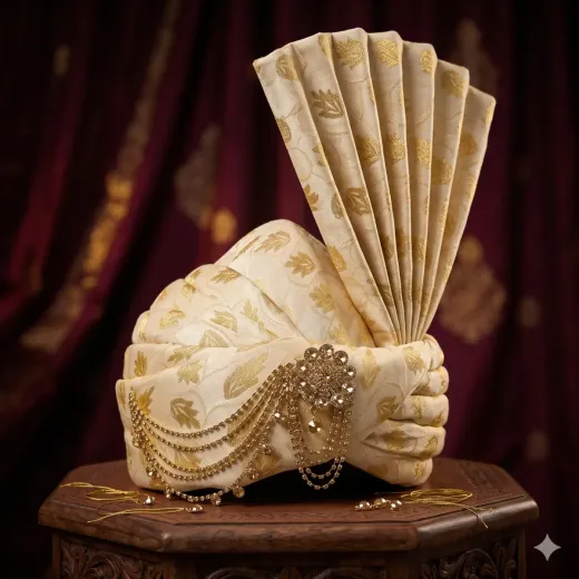 Men's Premium Wedding Turban (Safa/Pagri)