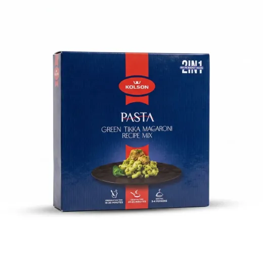 Kolson Pasta Green Tikka Macaroni Recipe Mix – 250g