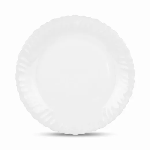 Classic White Porcelain Dinner Plate