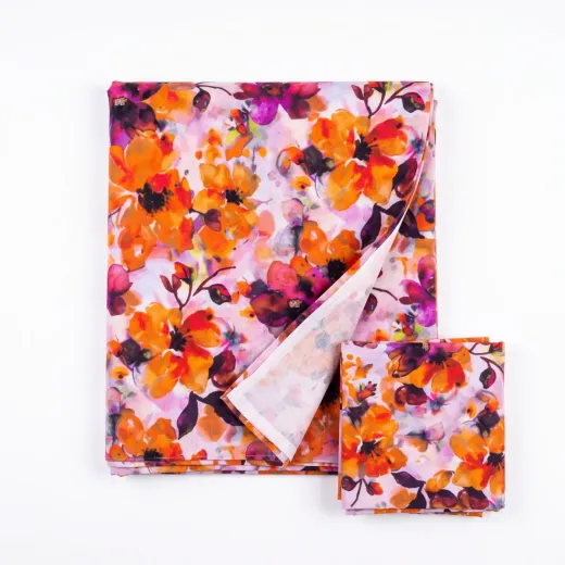 2 Pcs Ladies Printed Suit – Elegant Floral Design