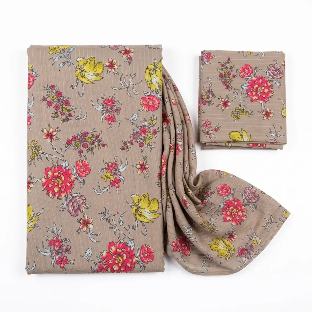 2 Pcs Ladies Printed Suit – Elegant Floral Collection