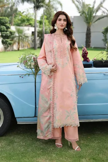 3 Pcs Ladies Embroidered Suit – RR26V6SFD14