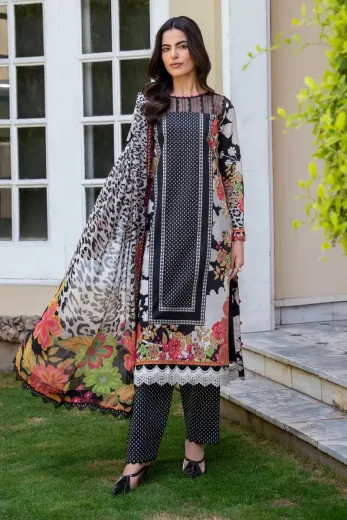 3-PC Unstitched Printed Lawn Suit – C-Print Vol 3 CP6-21