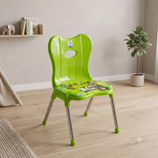 Kids Plastic Chair – Ben 10 Theme | Durable & Comfortable