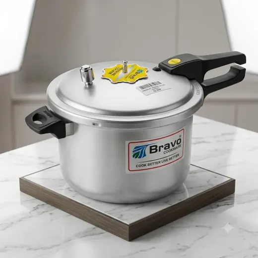 Bravo Aluminium Pressure Cooker – Fast, Safe & Energy-Efficient Cooking