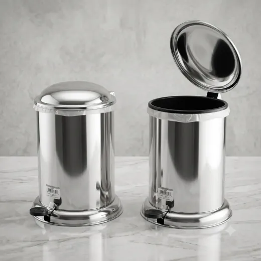 Product Name: Stainless Steel Pedal Dust Bin with Soft-Close Lid