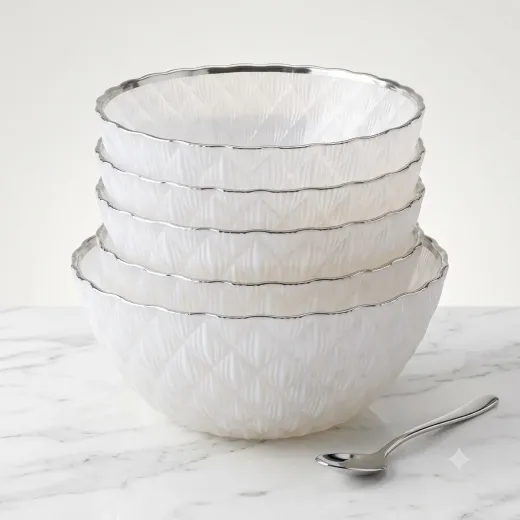 Premium Ice Cream Bowl Set – 6 Pieces Dessert Serving Bowls