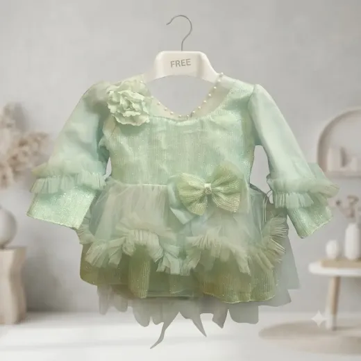 Girls Mint Green Frock