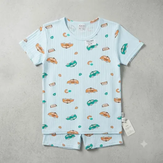 Premium Kids' Printed T-Shirt & Shorts Set