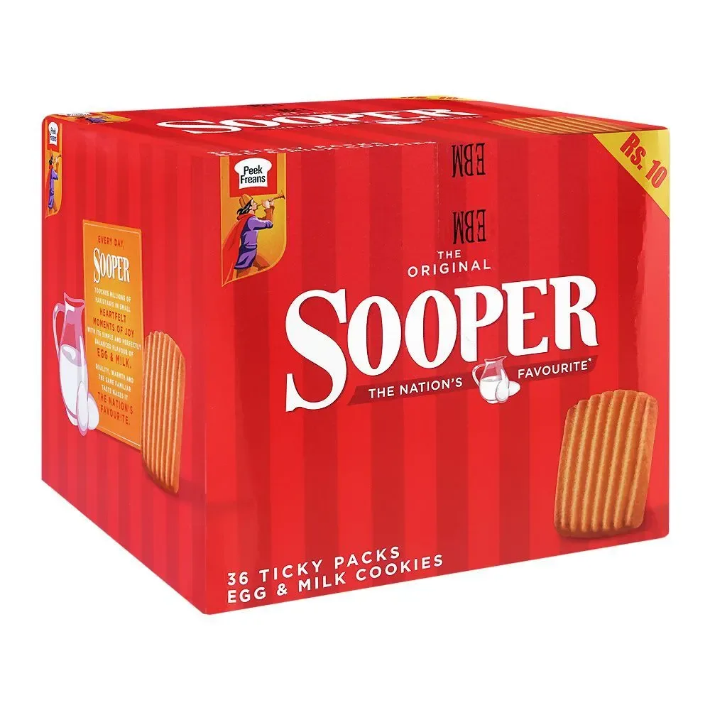 Peek freand Sooper ticky pack box