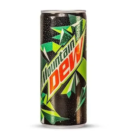 Mountain Dew Soft Drink Can