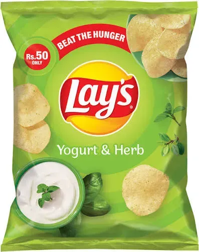 Lay's Yogurt & Herb Potato Chips – Rs. 50 Pack 🥔🌿