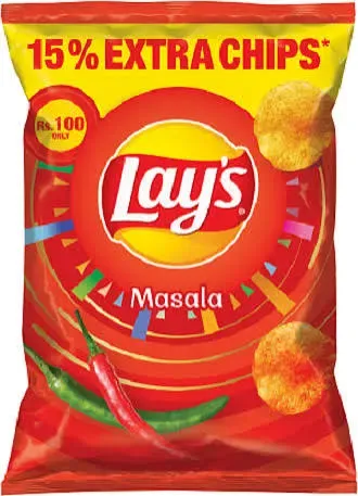 Lay's Masala Potato Chips –  (Rs. 100 Pack) 🌶️🥔